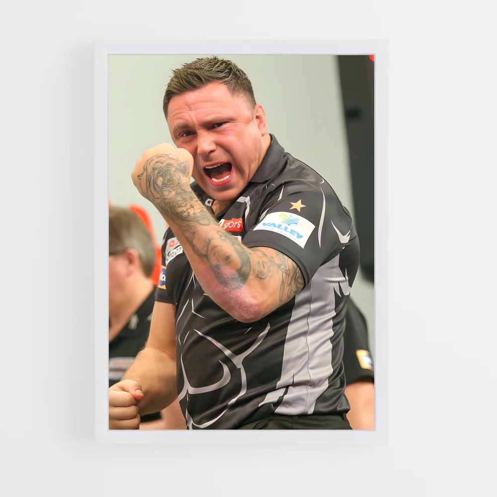 Poster Gerwyn price – affiche Fléchettes (vue 3)